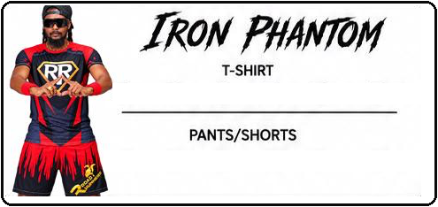 Iron Phantom: T-shirt and pants or shorts